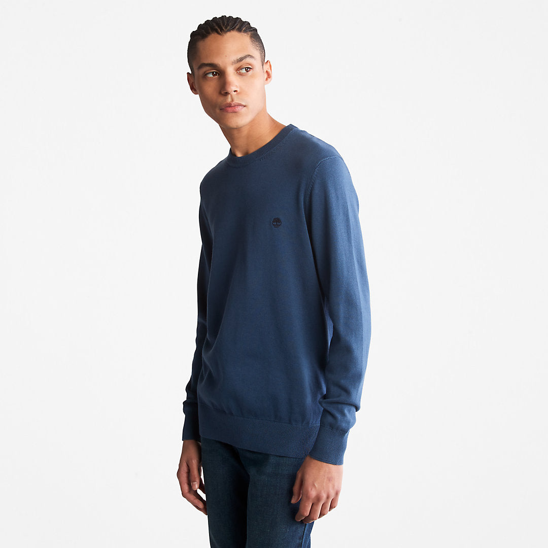 Williams River Organic Cotton Sweater for Men in Blue Timberland Online