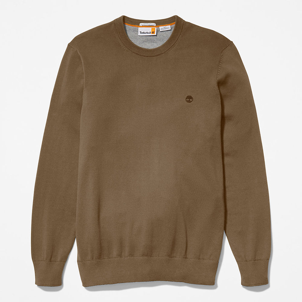 Williams River Organic Cotton Sweater for Men in Dark Green Timberland Discount