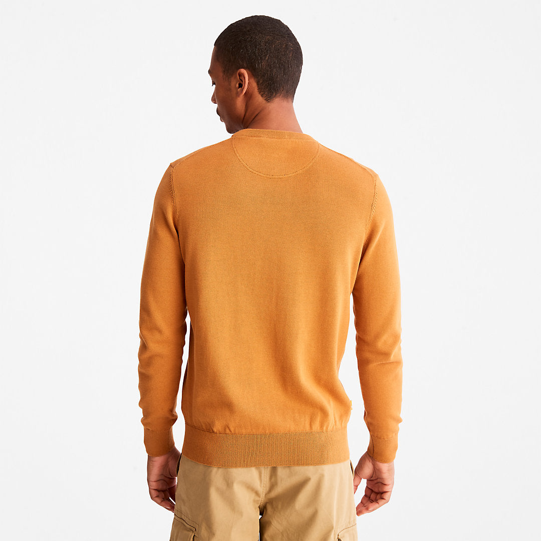 Williams River Organic Cotton Sweater for Men in Yellow Timberland For Sale