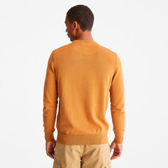 Williams River Organic Cotton Sweater for Men in Yellow Timberland For Sale
