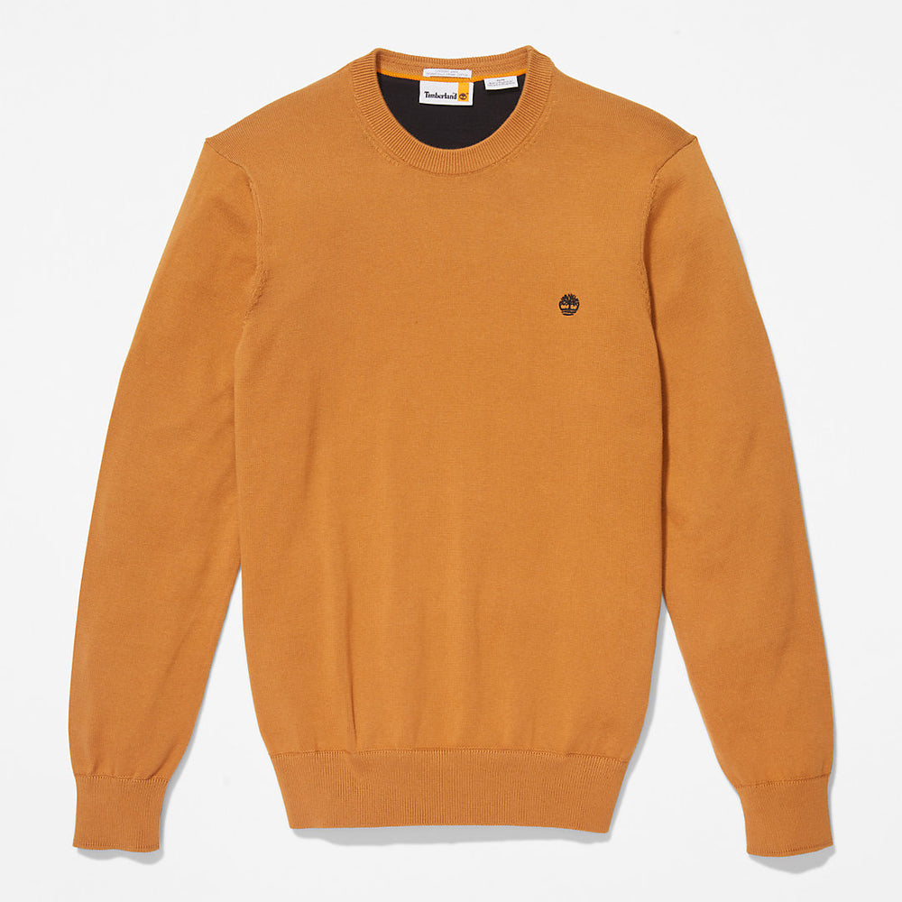 Williams River Organic Cotton Sweater for Men in Yellow Timberland For Sale