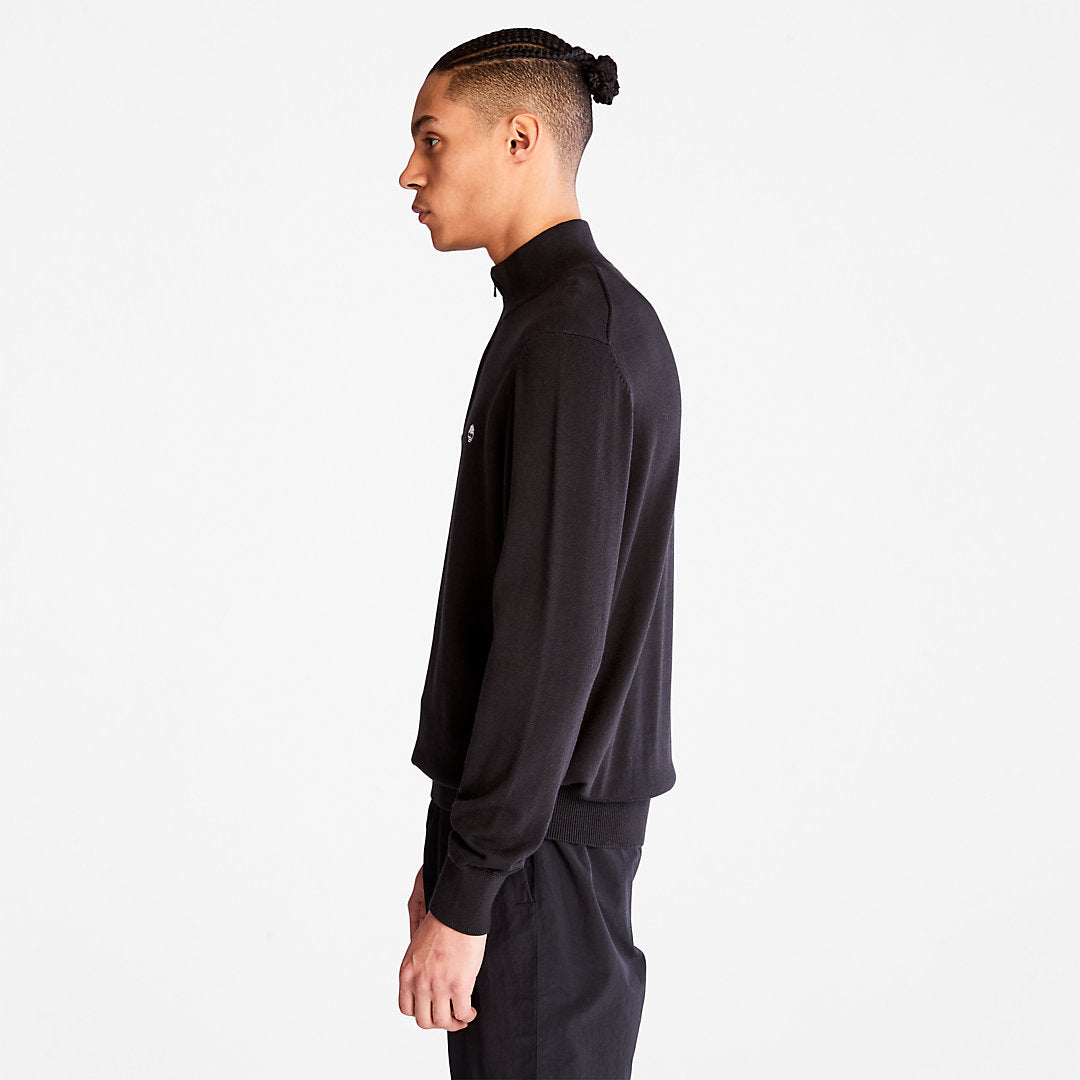 Williams River Zip-neck Sweater for Men in Black Timberland Outlet
