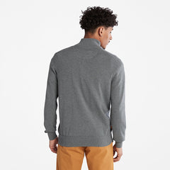 Williams River Zip-neck Sweater for Men in Dark Grey Timberland Online