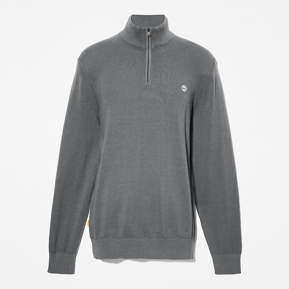 Williams River Zip-neck Sweater for Men in Dark Grey Timberland Online