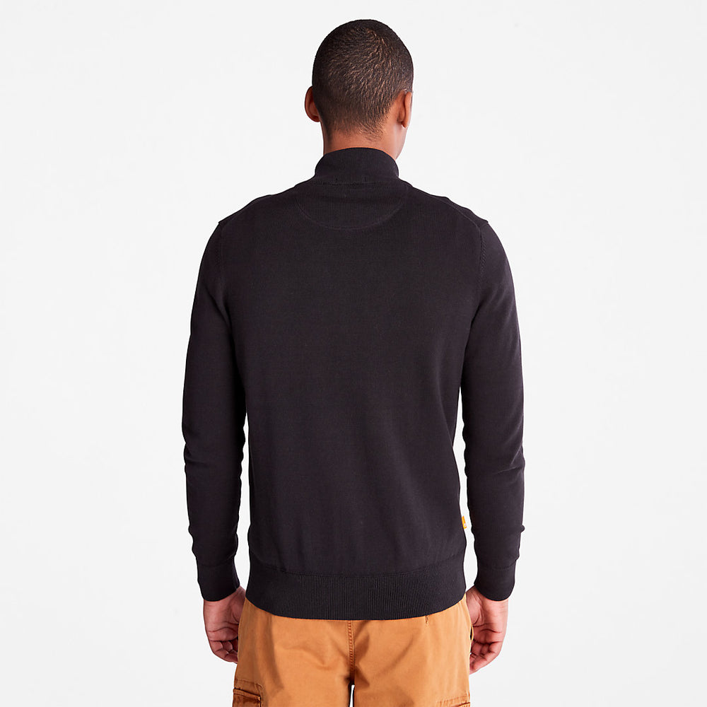 Williams River Full-Zip Sweater for Men in Black Timberland On Sale