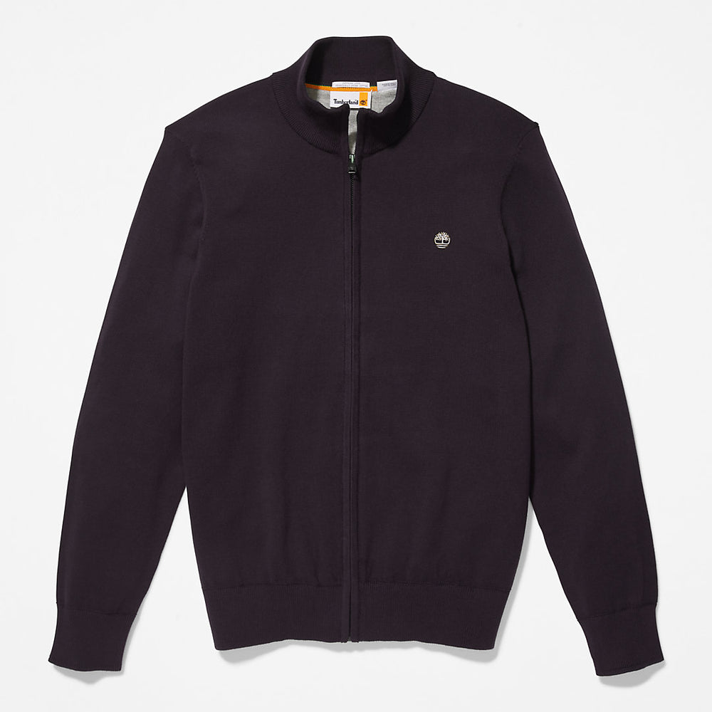 Williams River Full-Zip Sweater for Men in Black Timberland On Sale