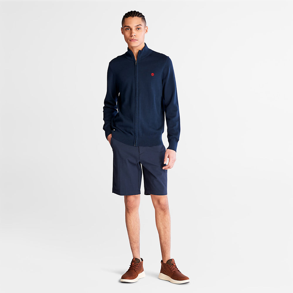 Williams River Full-Zip Sweater for Men in Navy Timberland Discount
