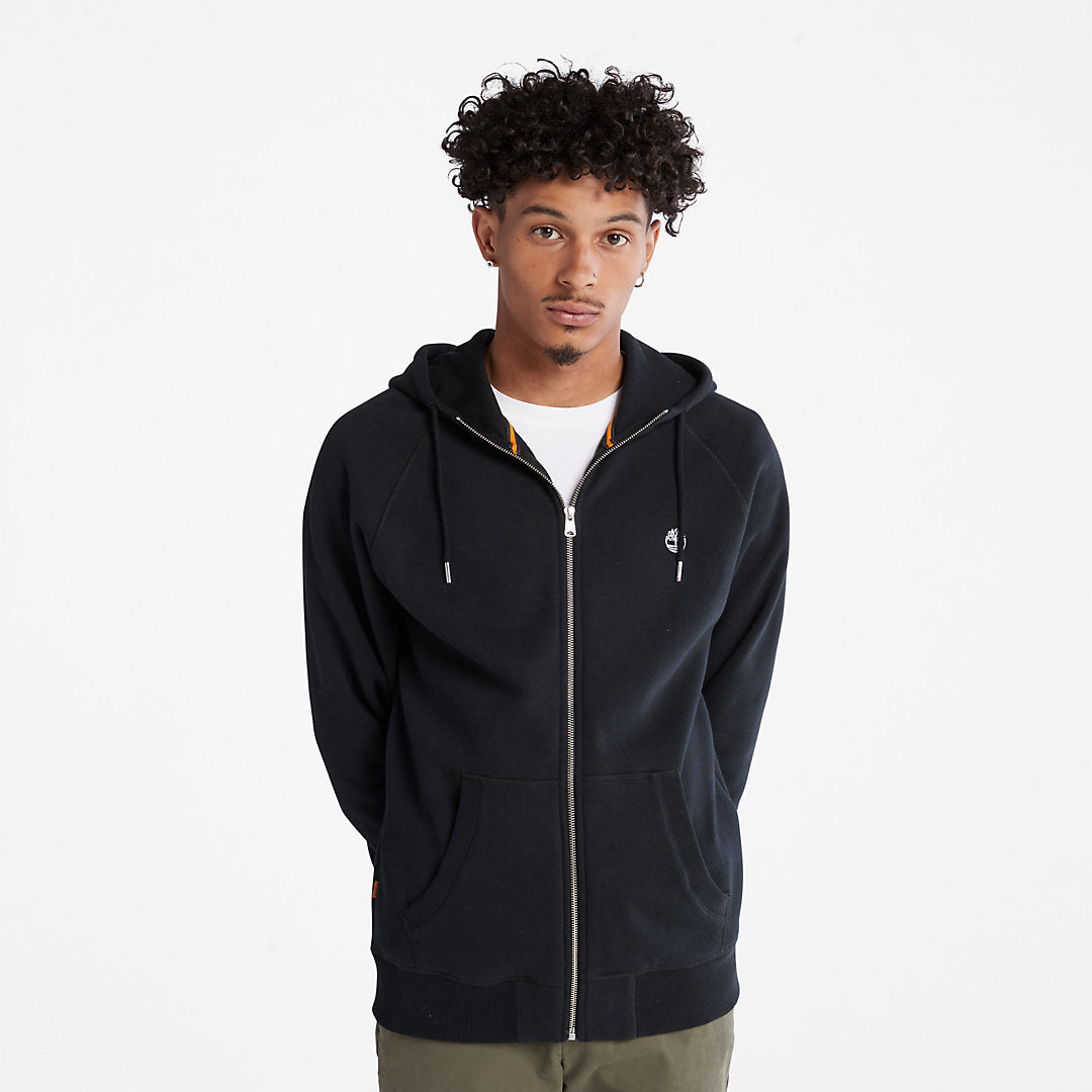 Exeter River Zip Hoodie for Men in Black Timberland Discount