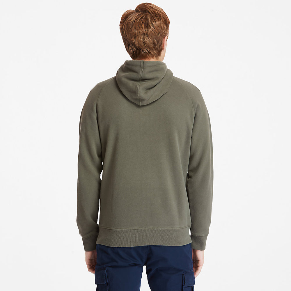 Exeter River Zip Hoodie for Men in Green Timberland Discount