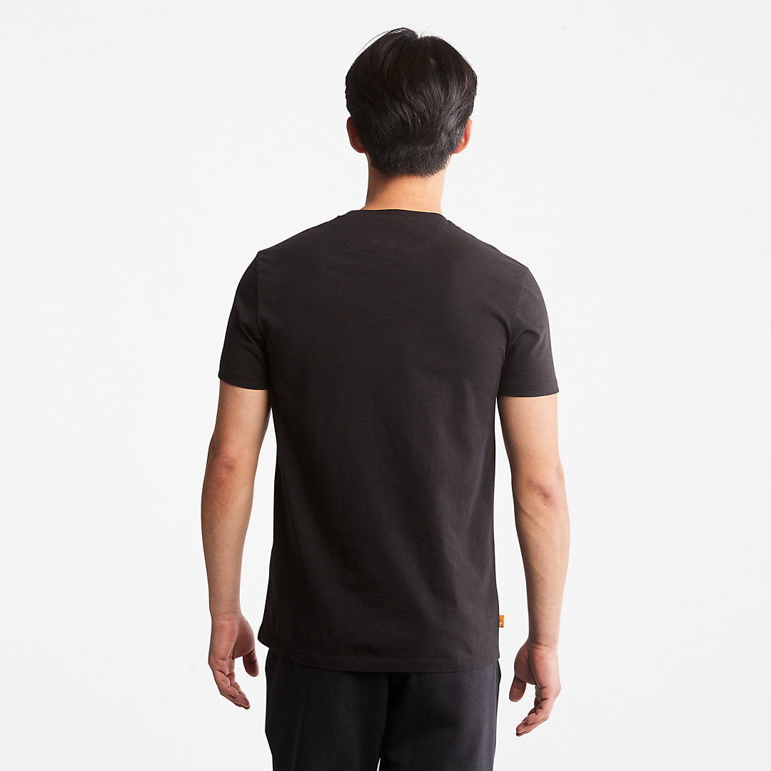 Dunstan River Crew Tee for Men in Black Timberland Discount
