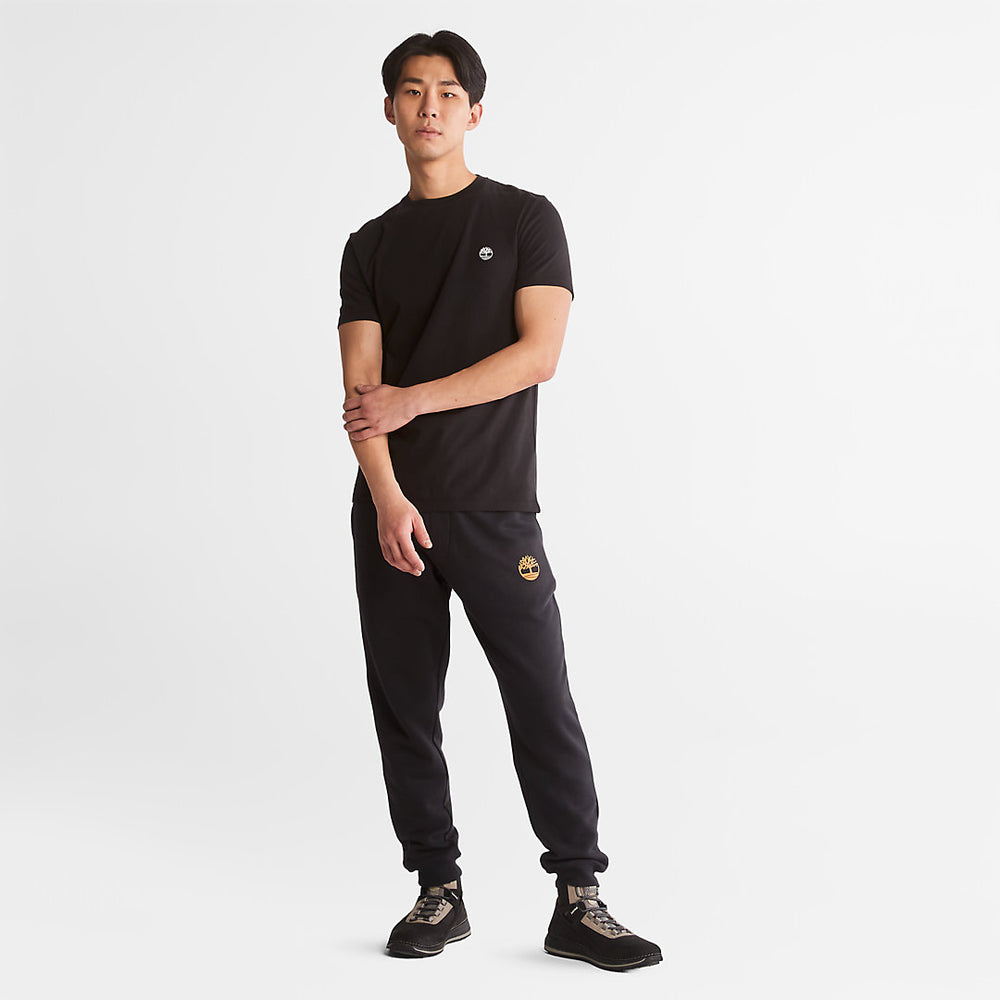 Dunstan River Crew Tee for Men in Black Timberland Discount