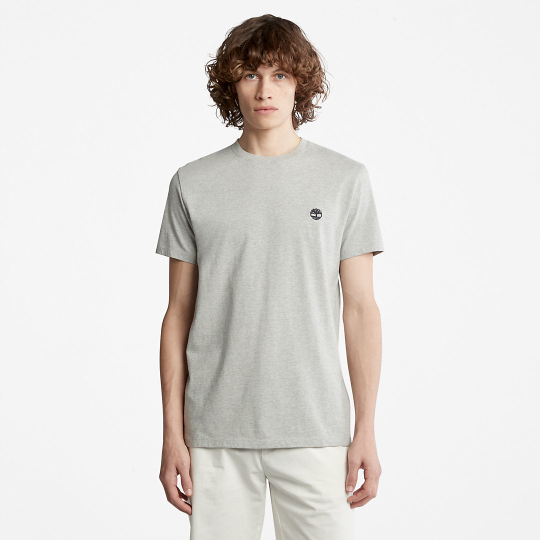 Dunstan River Crew Tee for Men in Grey Timberland Discount