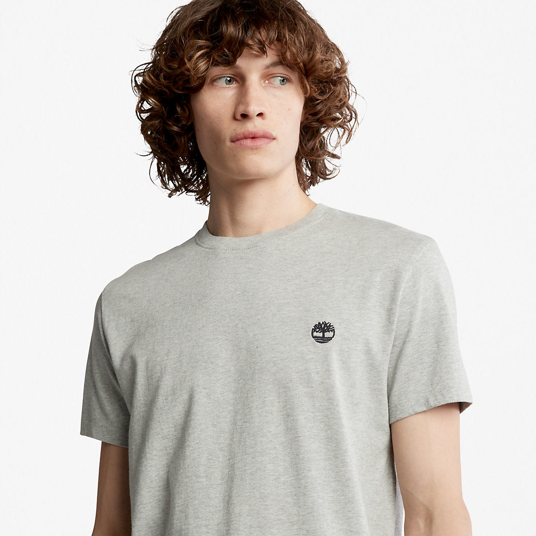 Dunstan River Crew Tee for Men in Grey Timberland Discount