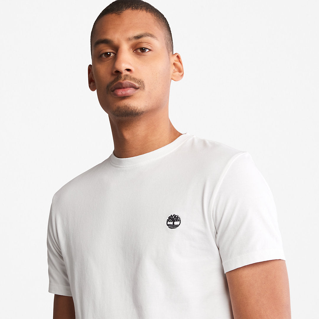Dunstan River Crew Tee for Men in White Timberland US