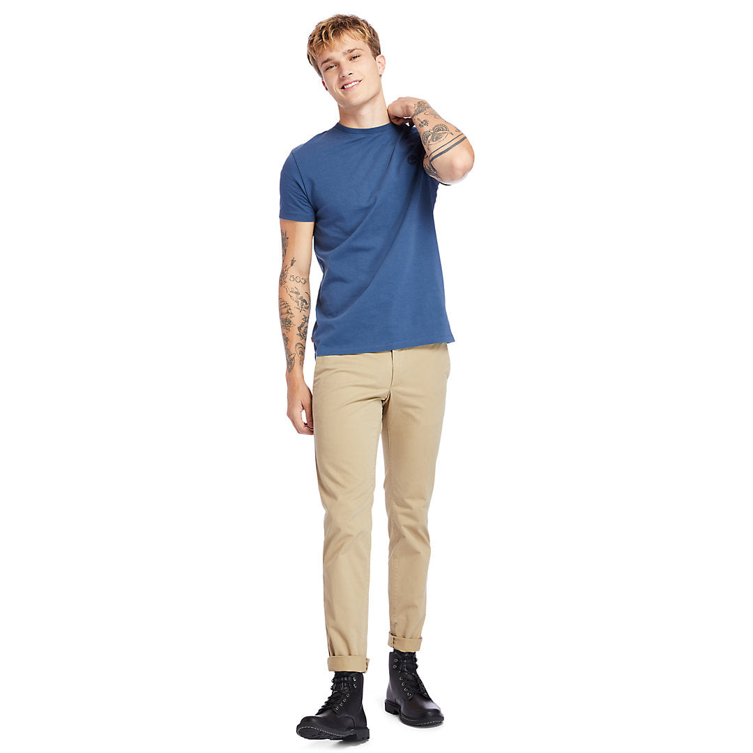 Dunstan River Crew Tee for Men in Navy Timberland Online
