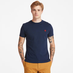 Dunstan River Crew Tee for Men in Dark Blue Timberland Sale
