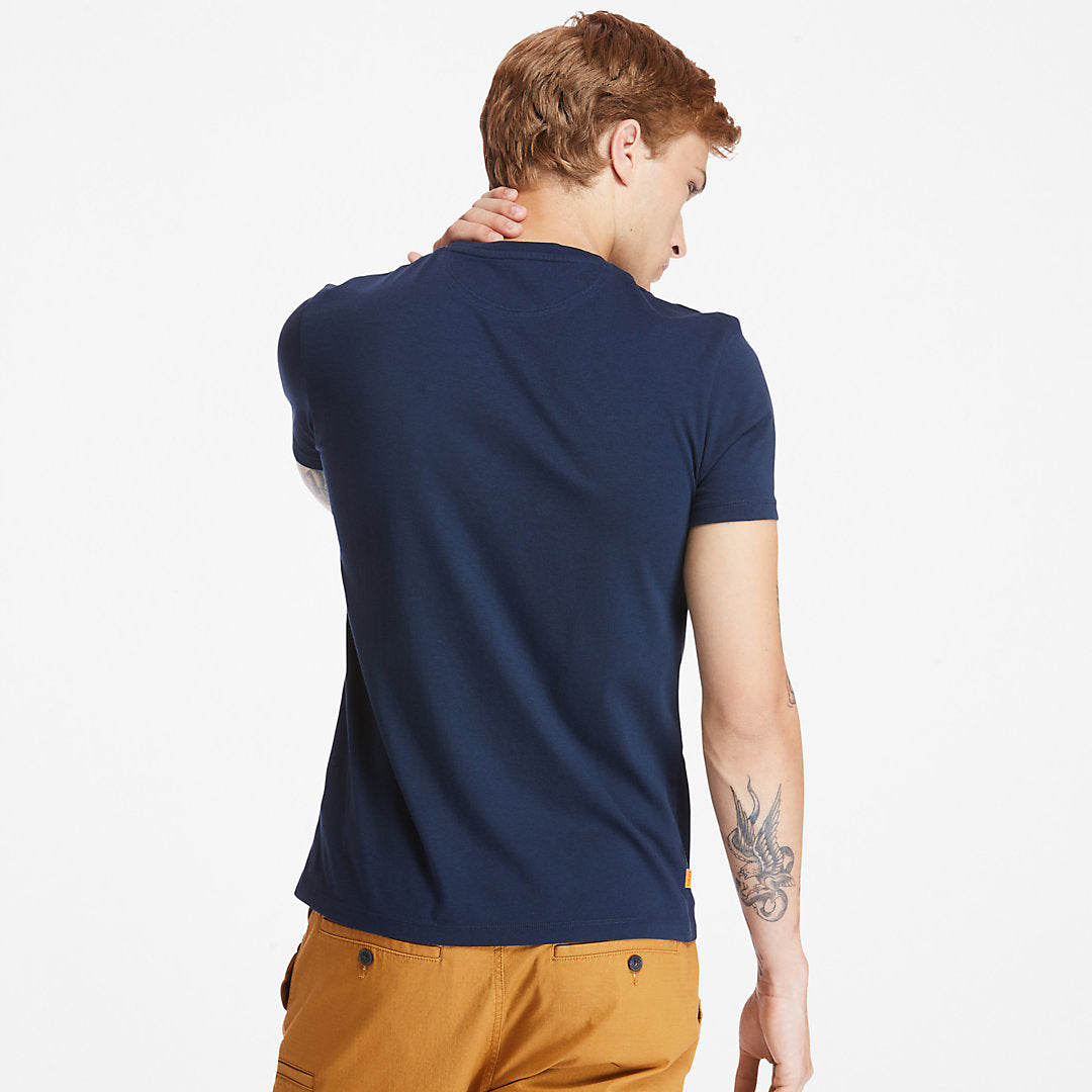 Dunstan River Crew Tee for Men in Dark Blue Timberland Sale