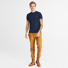 Dunstan River Crew Tee for Men in Dark Blue Timberland Sale