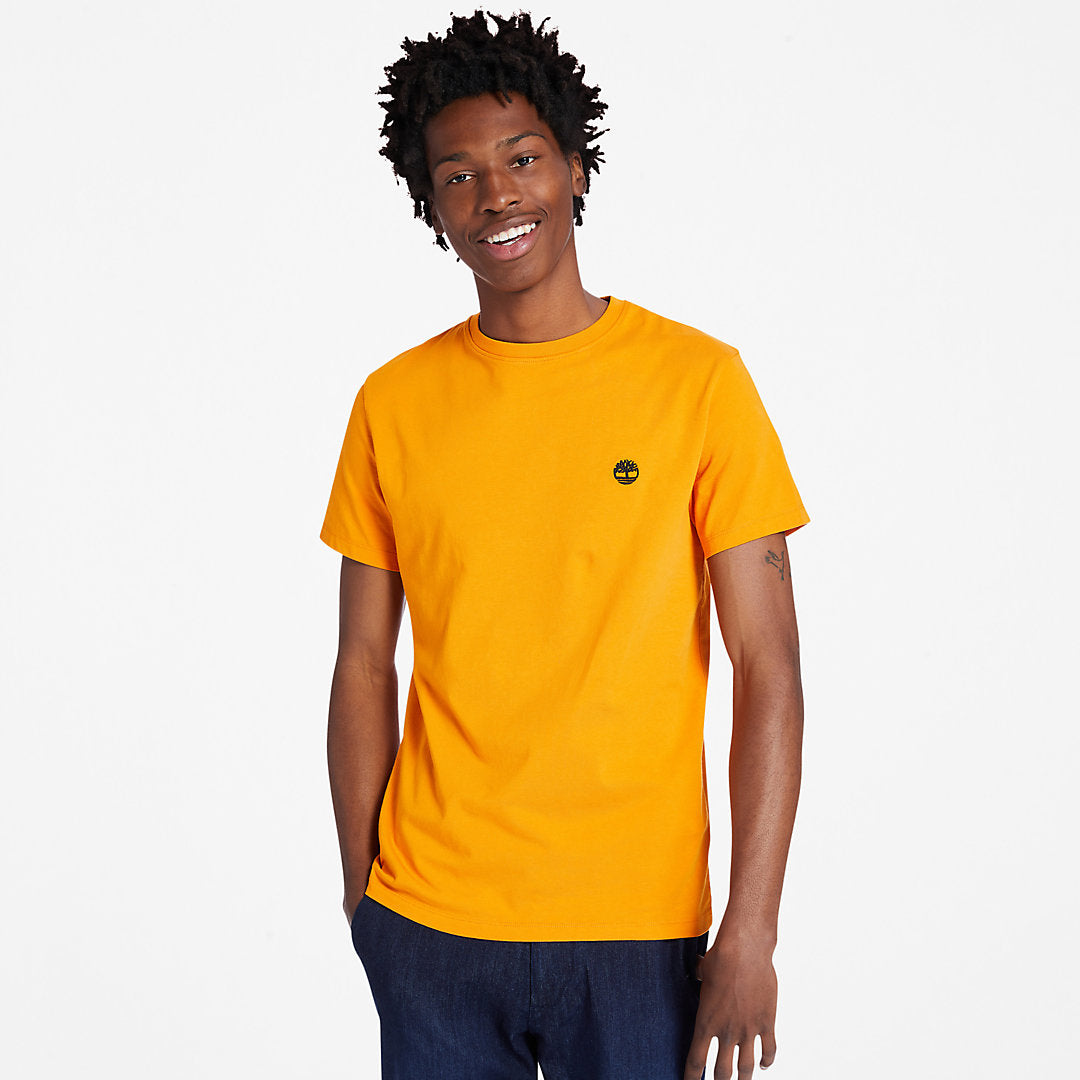 Dunstan River Crew Tee for Men in Orange Timberland Online