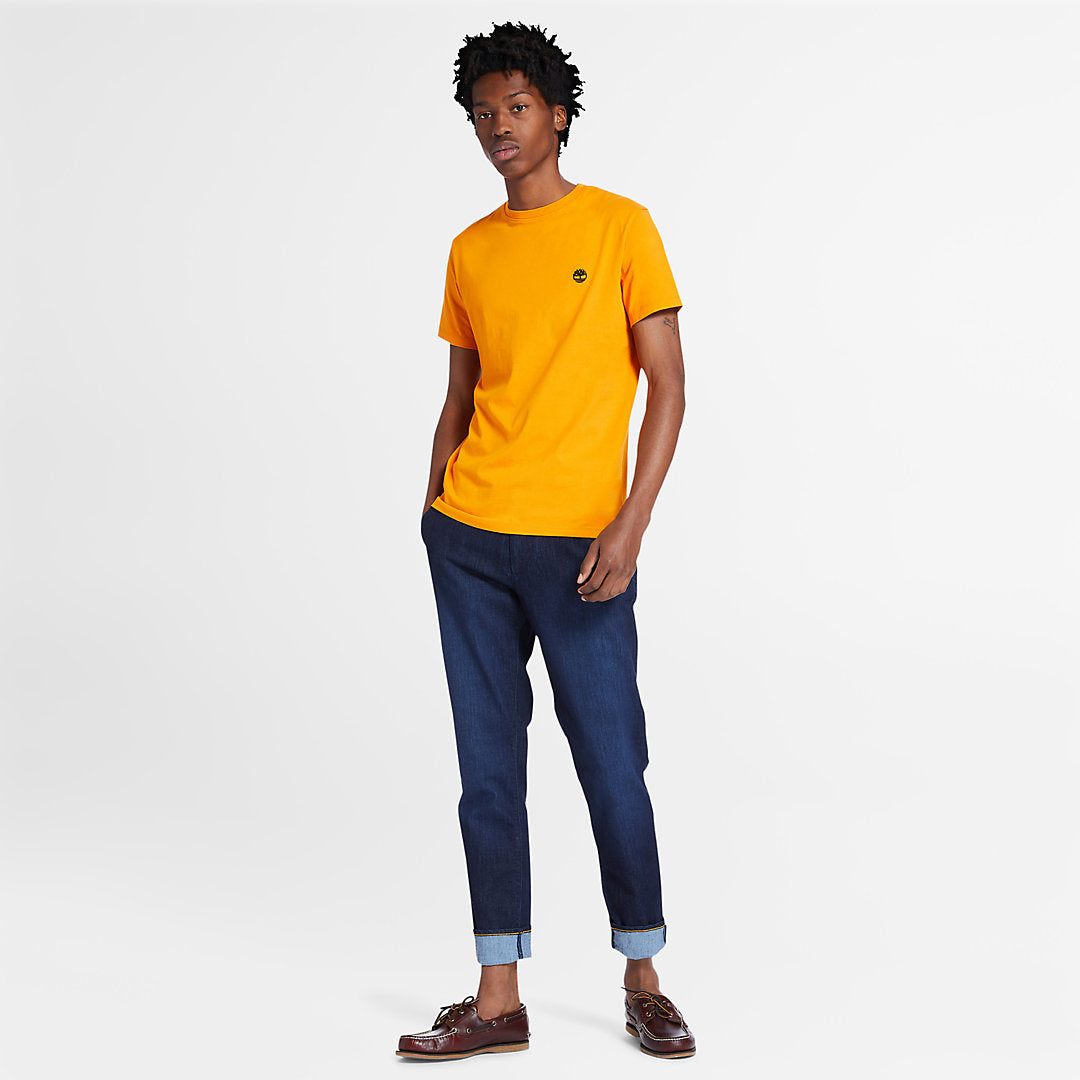 Dunstan River Crew Tee for Men in Orange Timberland Online