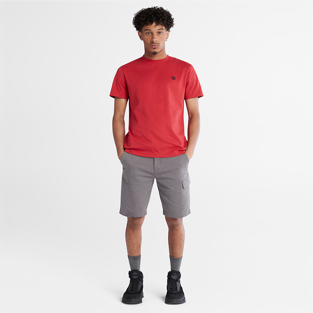 Dunstan River Crew T-Shirt for Men in Red Timberland Discount