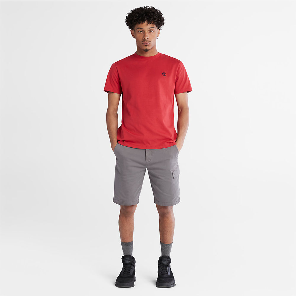Dunstan River Crew T-Shirt for Men in Red Timberland Discount