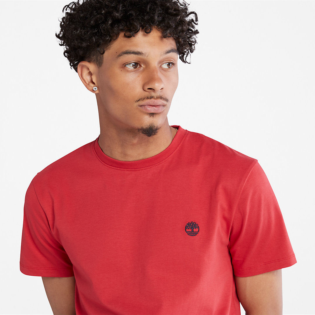 Dunstan River Crew T-Shirt for Men in Red Timberland Discount