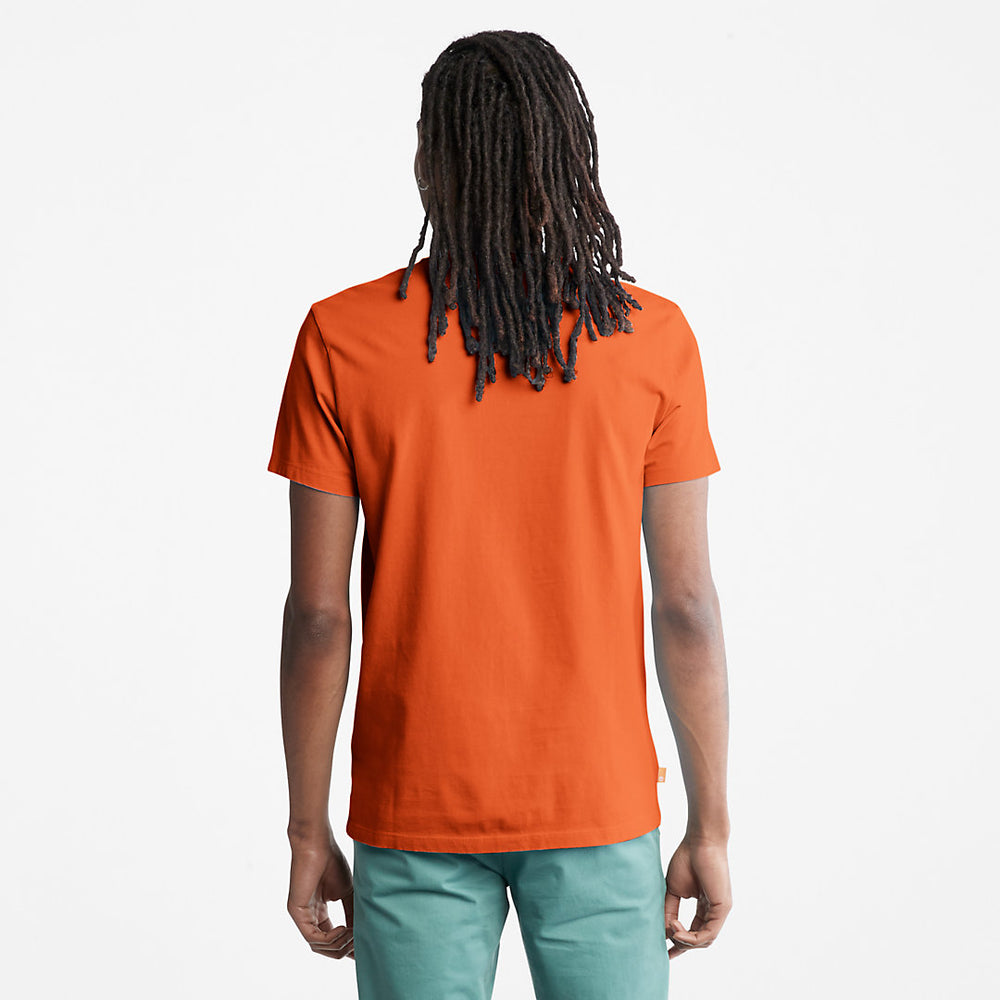 Dunstan River T-Shirt for Men in Orange Timberland Outlet