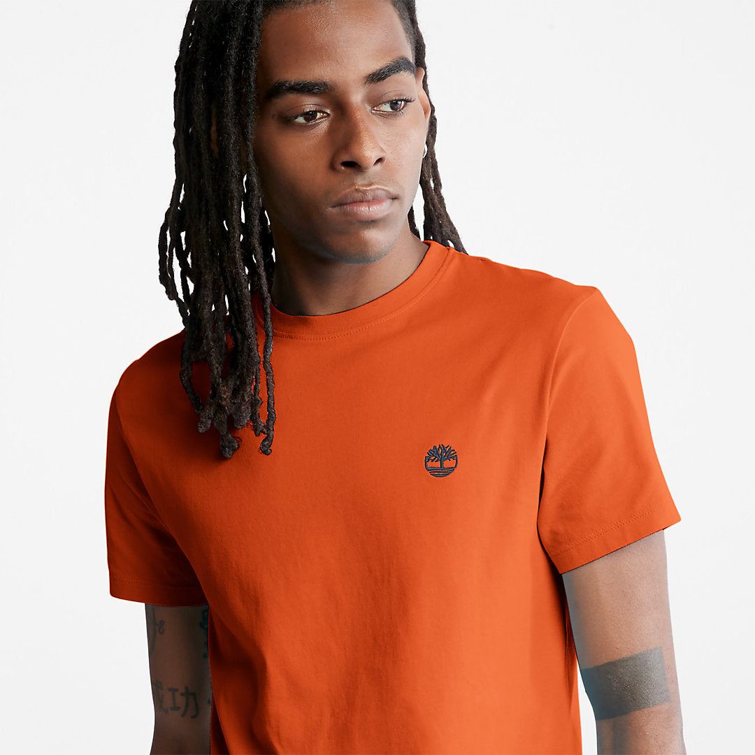 Dunstan River T-Shirt for Men in Orange Timberland Outlet