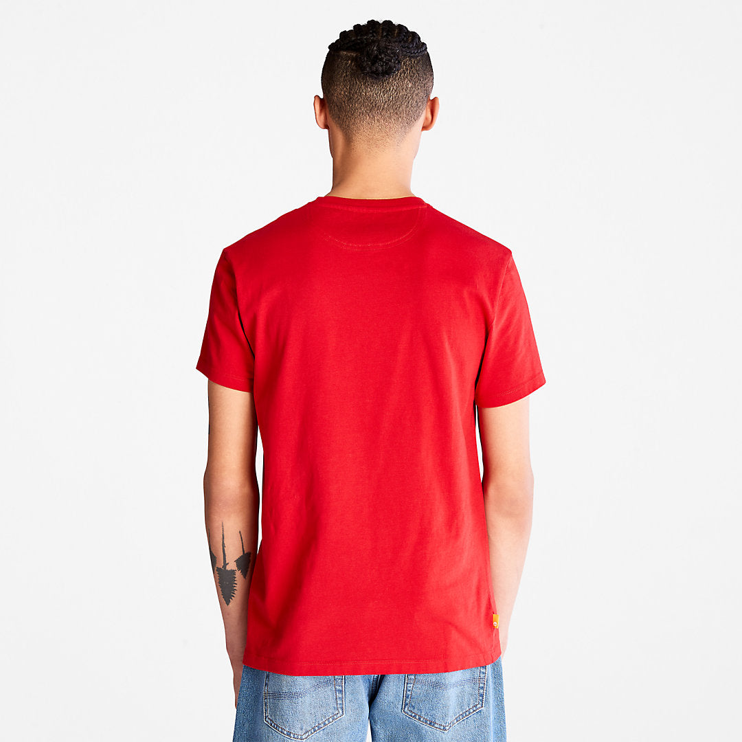 Dunstan River Crew Tee for Men in Red Timberland Sale