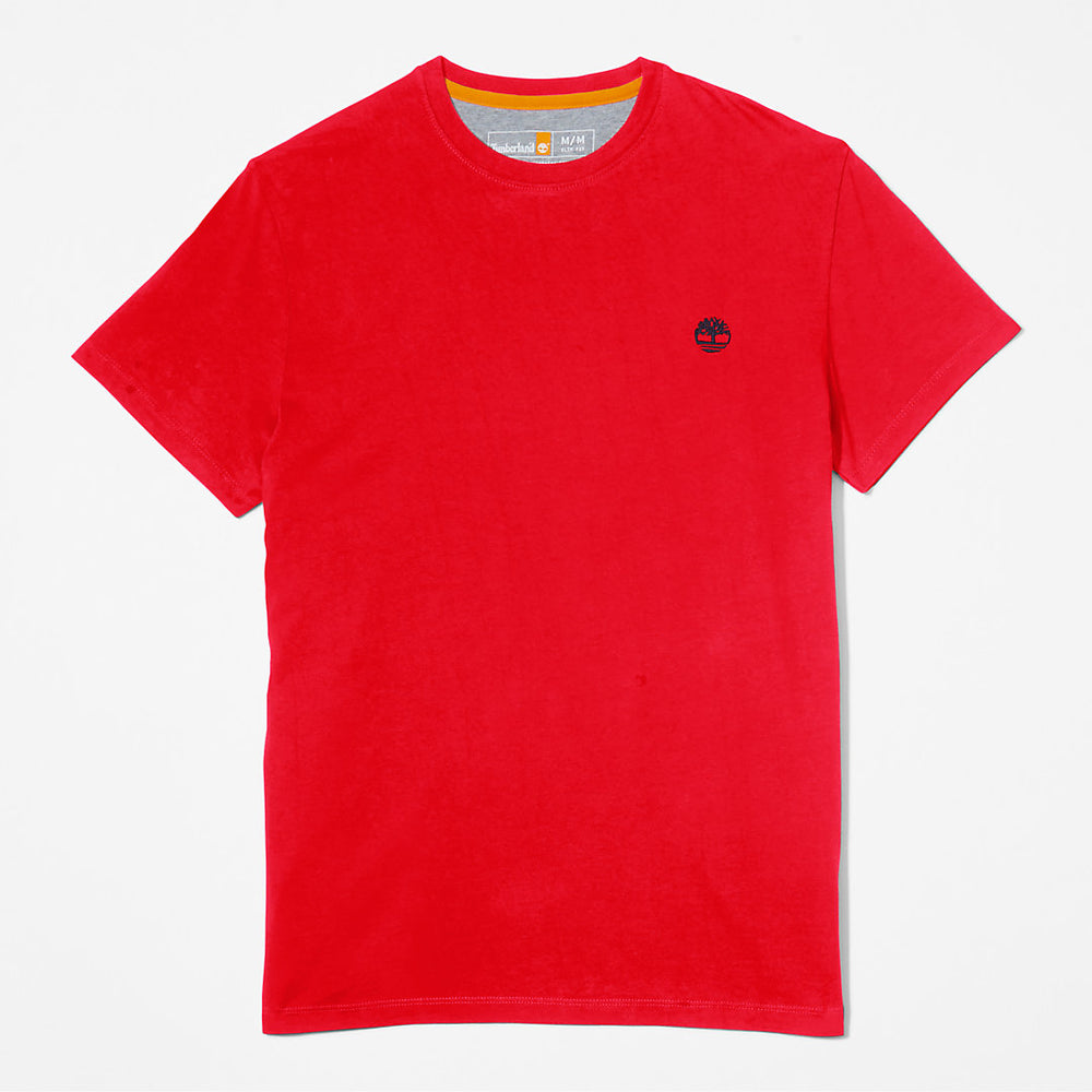Dunstan River Crew Tee for Men in Red Timberland Sale