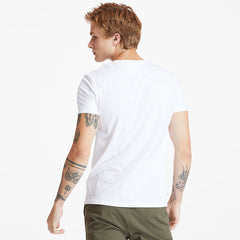 Dunstan River V-Neck T-Shirt for Men in White Timberland Discount