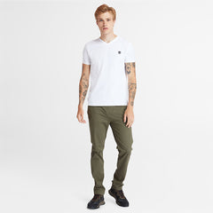 Dunstan River V-Neck T-Shirt for Men in White Timberland Discount