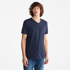 Dunstan River V-Neck T-Shirt for Men in Navy Timberland Outlet