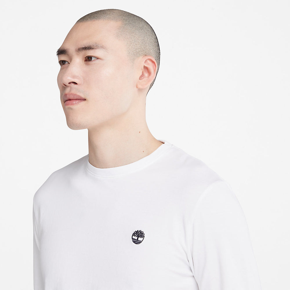 Dunstan River LS T-Shirt for Men in White Timberland On Sale