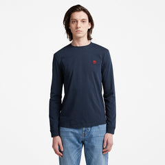 Dunstan River LS T-Shirt for Men in Navy Timberland On Sale