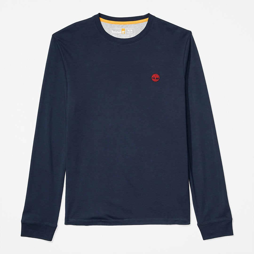 Dunstan River LS T-Shirt for Men in Navy Timberland On Sale