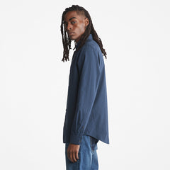 Suncook River Poplin Shirt for Men in Navy Timberland US