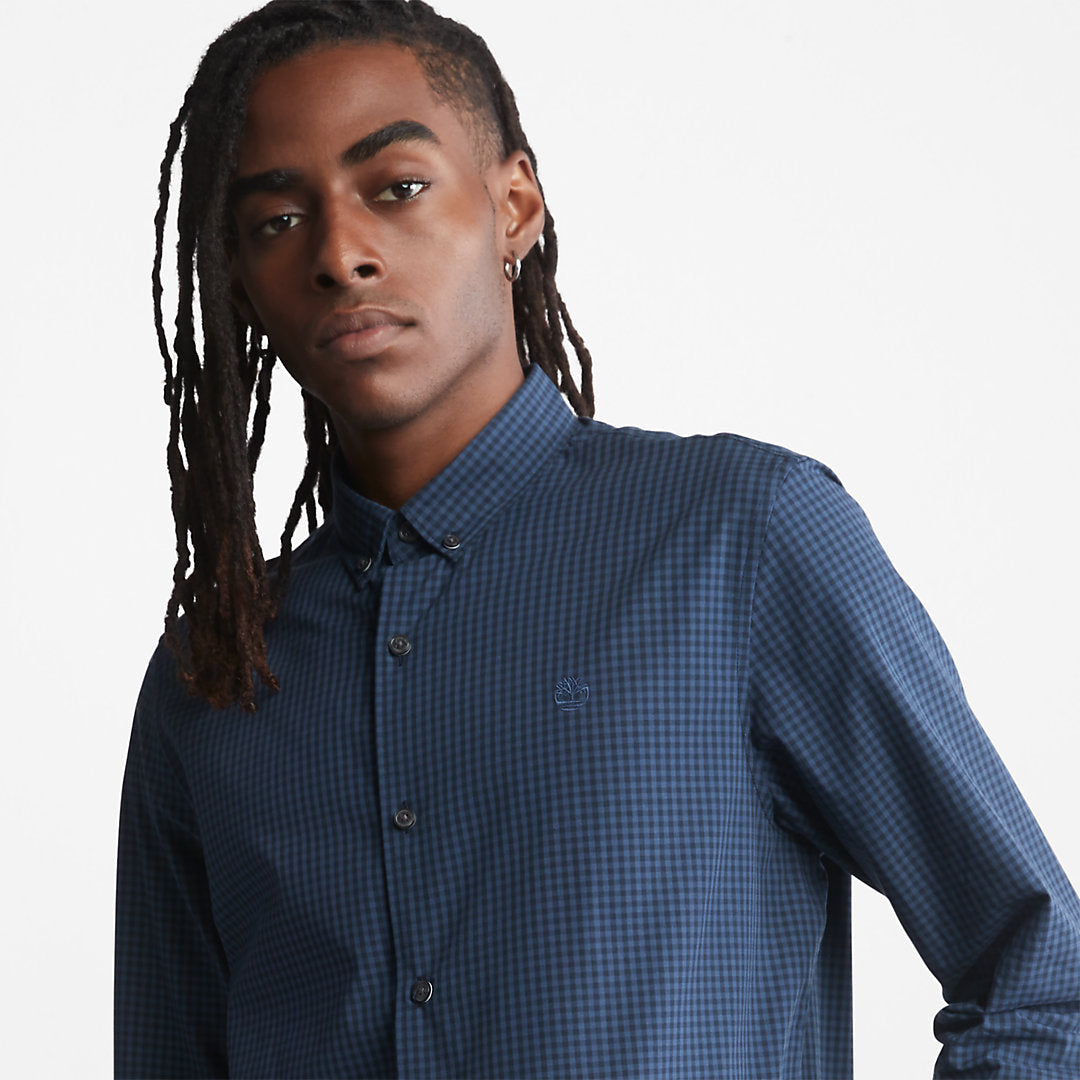 Suncook River Poplin Shirt for Men in Navy Timberland US