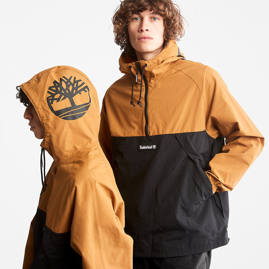 Pullover Windbreaker Jacket for All Gender in Yellow Timberland Sale