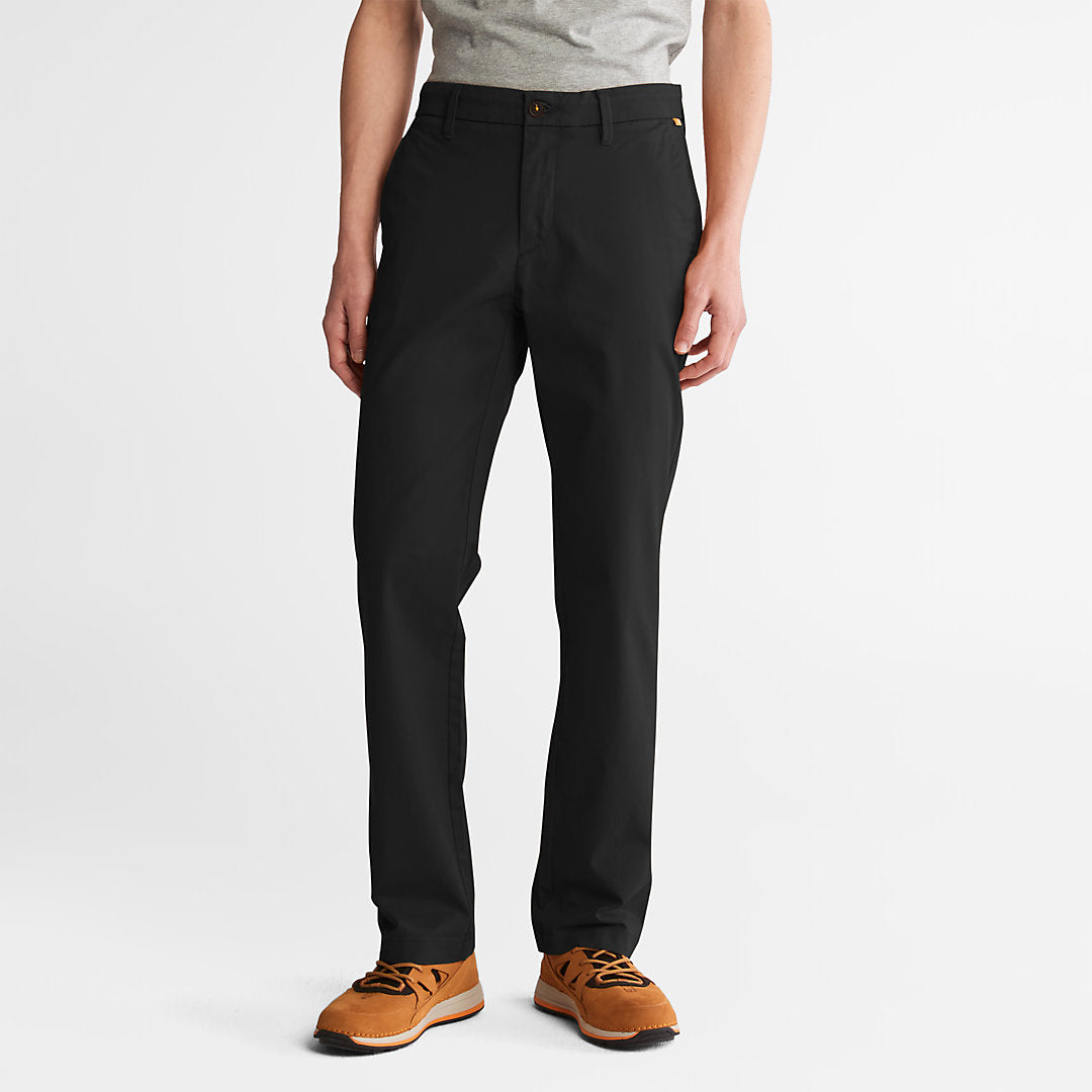 Squam Lake Twill Chino Pants for Men in Black Timberland On Sale