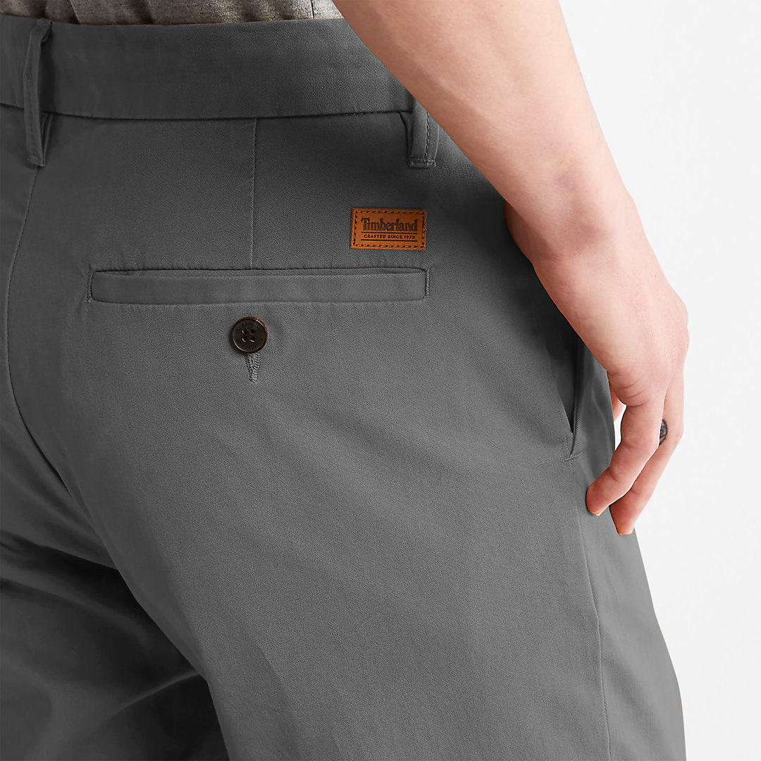 Squam Lake Stretch Chinos for Men in Grey Timberland Sale
