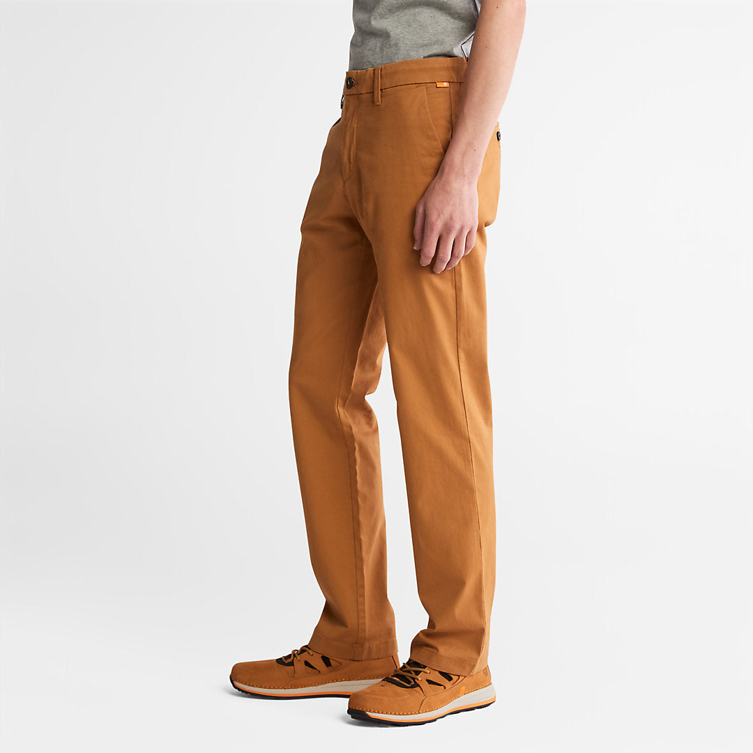 Squam Lake Twill Chino Pants for Men in Yellow Timberland On Sale