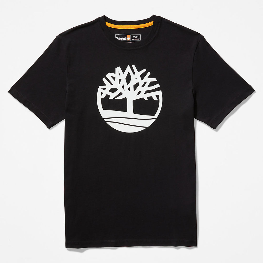 Kennebec River Tree Logo T-shirt for Men in Black Timberland Sale