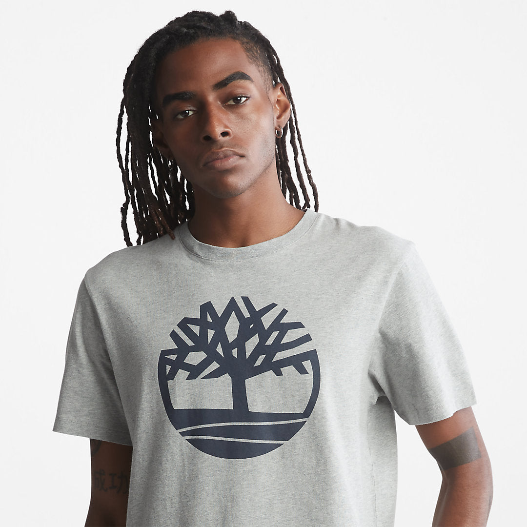 Kennebec River Tree Logo T-shirt for Men in Grey Timberland Discount