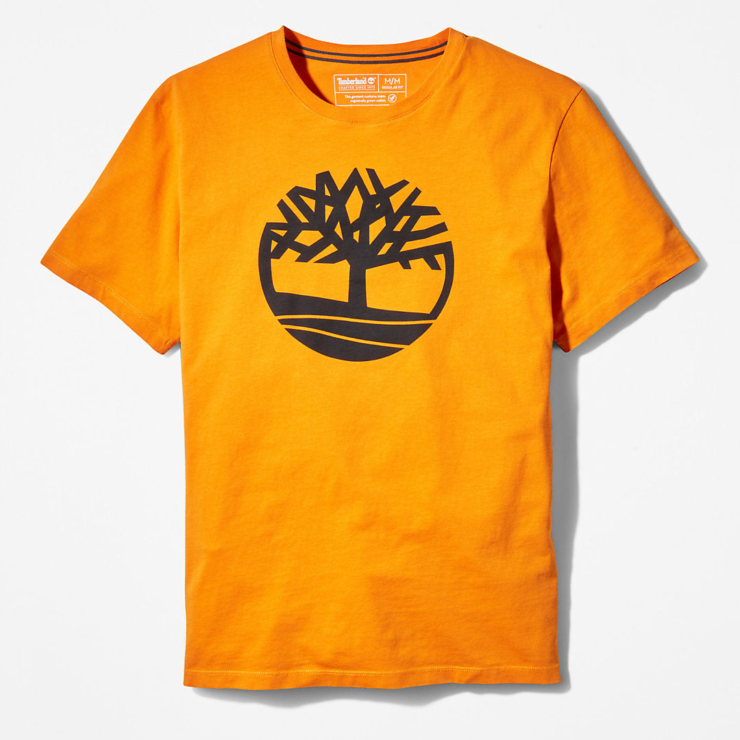 Kennebec River Tree Logo T-shirt for Men in Orange Timberland Sale
