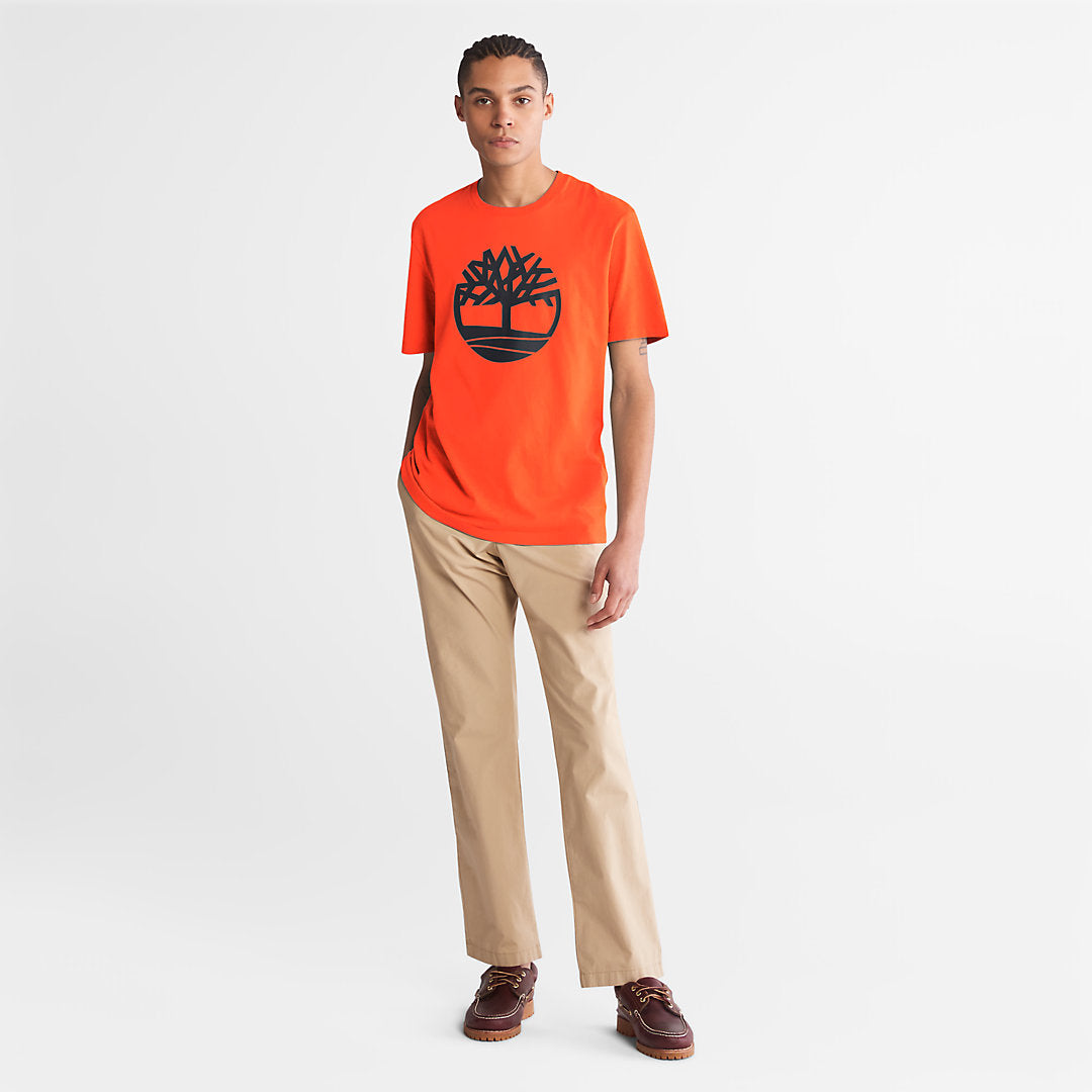 Kennebec River Tree-Logo T-Shirt for Men in Green Timberland For Sale