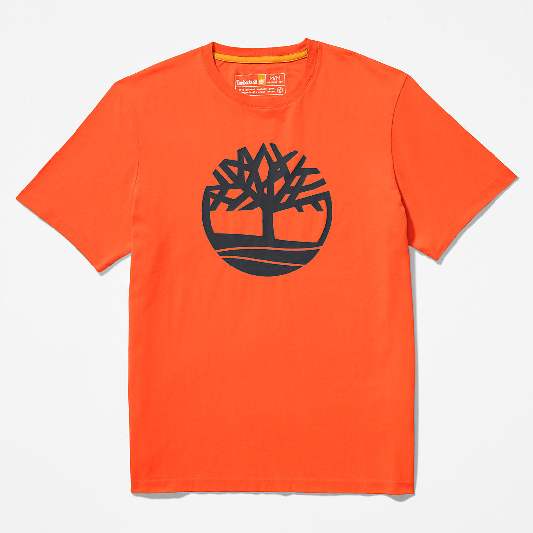 Kennebec River Tree-Logo T-Shirt for Men in Green Timberland For Sale