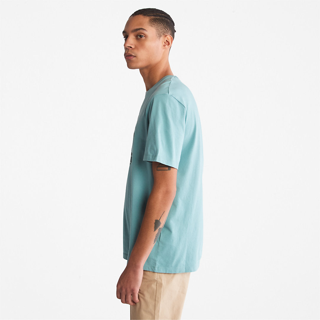 Kennebec River Tree-Logo T-Shirt for Men in Blue Timberland Sale