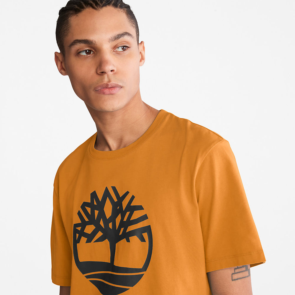 Kennebec River Tree Logo T-shirt for Men in Yellow Timberland US
